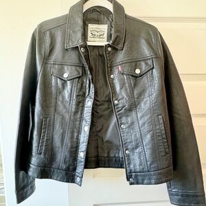 Levi's Women's Classic Faux Leather Trucker's Jacket